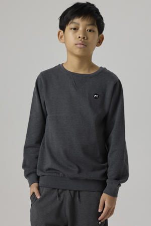 sweater donkergrijs melange