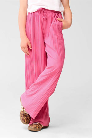 wide leg casual broek roze