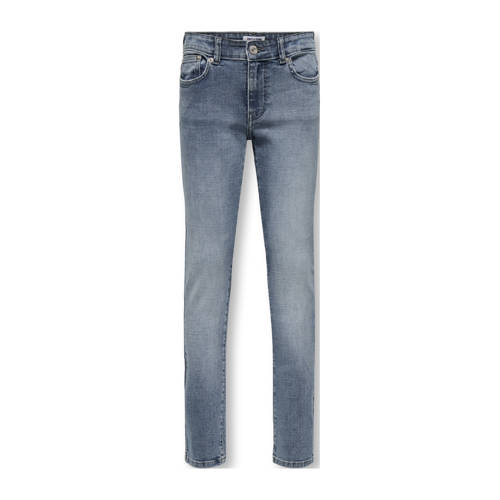 ONLY & SONS JUNIOR slimfit jeans blue grey denim Grijs Jongens Stretchdenim - maat 170 afbeelding