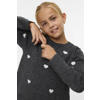 VERO MODA GIRL trui grijs fijn gebreid