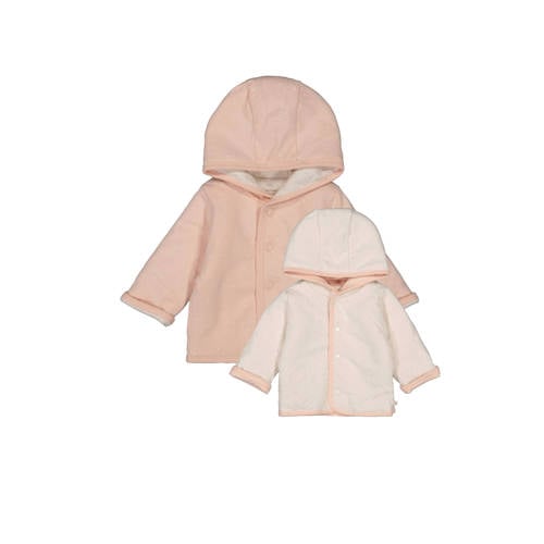 Feetje sweatvest roze Meisjes Stretchkatoen Capuchon Stip