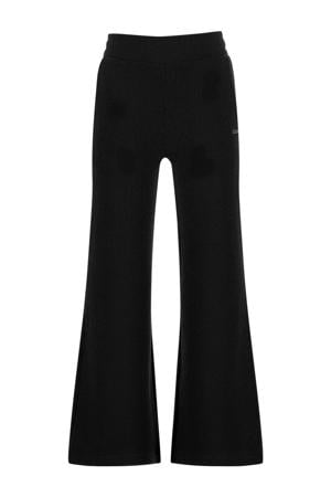 wide leg casual broek zwart