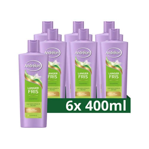 Andrélon Langer Fris shampoo - 6 x 400 ml | Shampoo van Andrélon afbeelding