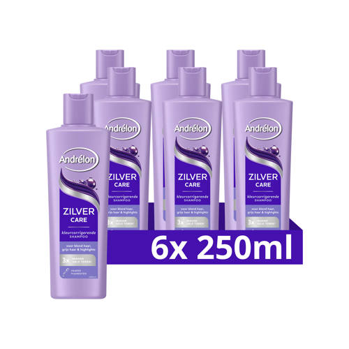 Andrélon Zilver Care shampoo - 6 x 250 ml | Shampoo van Andrélon afbeelding