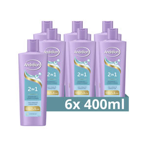 2-in-1 shampoo en conditioner - 6 x 400 ml