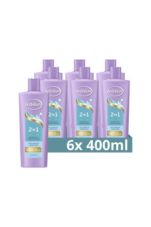 2-in-1 shampoo en conditioner - 6 x 400 ml