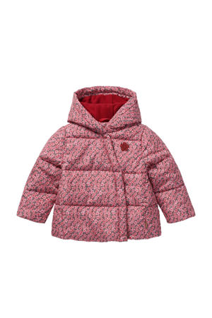gewatteerde jas roze