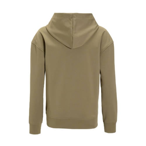 Coolcat vest met logo Liam beige Jongens Katoen Capuchon Logo