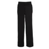 Coolcat wide leg broek met contrastbies Mikkie zwart