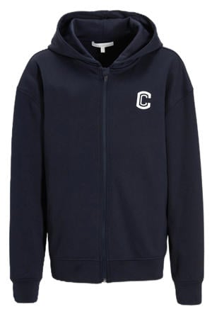 vest met logo Liam donkerblauw