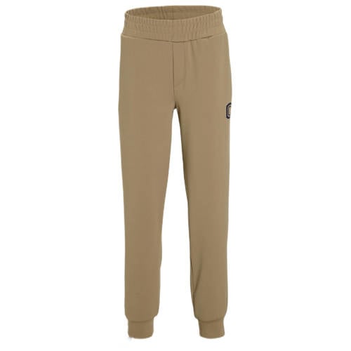 Coolcat joggingbroek met logo Cole beige Jongens Katoen Logo