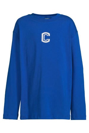 longsleeve met printopdruk Lars blauw