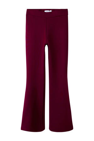 bootcut legging donkerrood