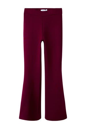 bootcut legging donkerrood