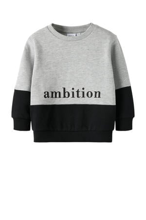 sweater grijs melange