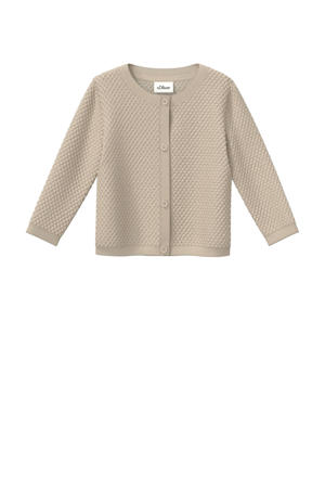gebreid vest beige