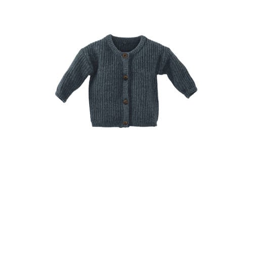Z8 newborn gebreid vest Mert grijs Jongens Polyester Ronde hals Effen