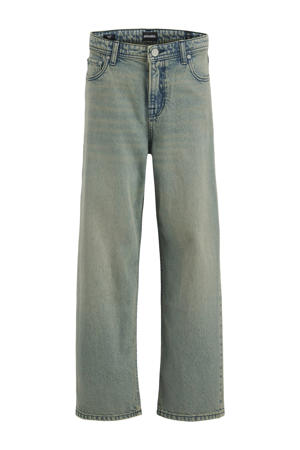 baggy  waist baggy jeans medium blue denim