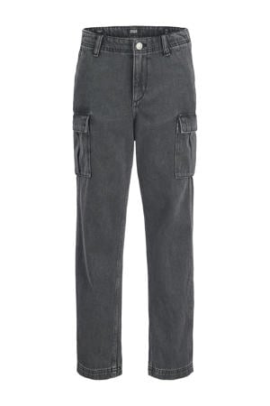 relaxed cargo jeans black denim