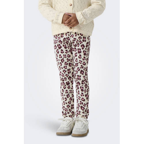 KIDS ONLY MINI legging beige Meisjes Stretchkatoen Dierenprint - maat 104 afbeelding