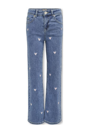 wide leg jeans light blue denim