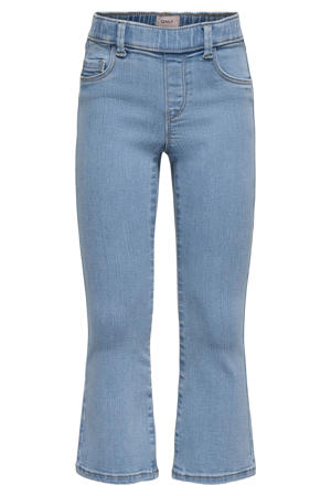 flared jeans medium blue denim