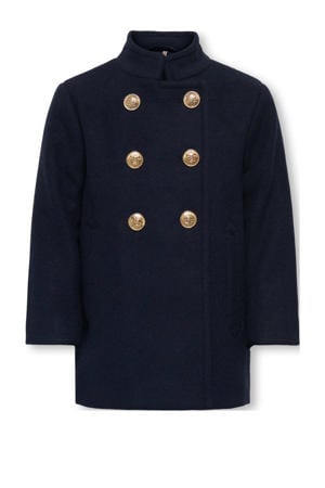 manteljas donkerblauw