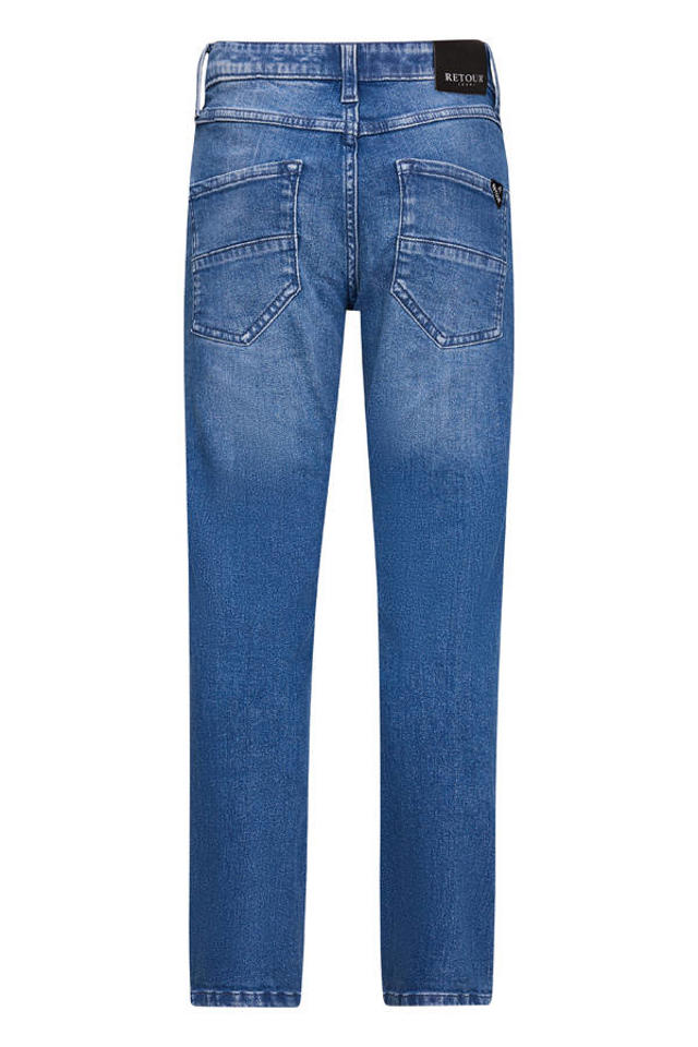 Casual Jeans Mannen Vintage Slanke Rechte Biker Je... - Grandado