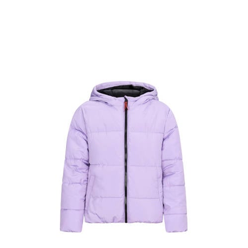 Retour Jeans gewatteerde jas lila Paars Meisjes Polyester Capuchon Effen