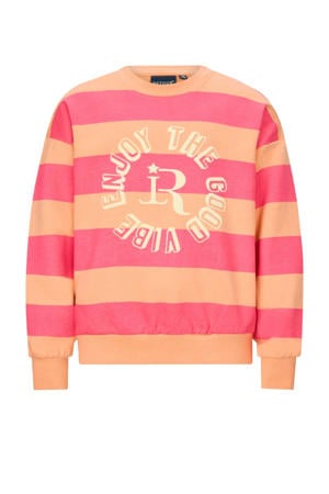 gestreepte sweater roze