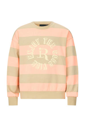 gestreepte sweater oranje