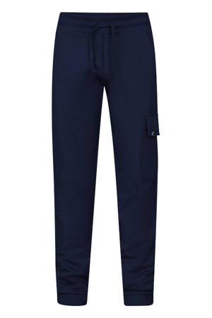 straight casual broek donkerblauw
