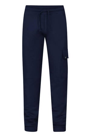 straight casual broek donkerblauw