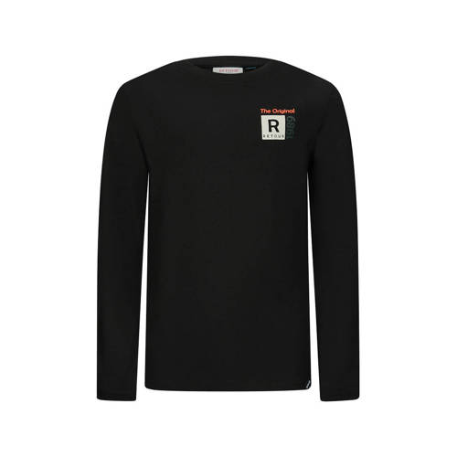 Retour Jeans longsleeve zwart Jongens Stretchkatoen Ronde hals Printopdruk - maat 170/176 afbeelding