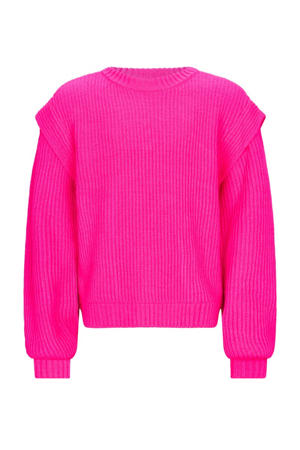 trui roze grof gebreid