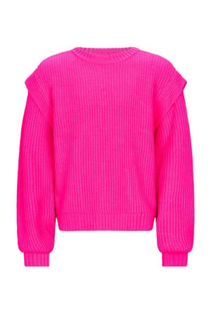 trui roze grof gebreid