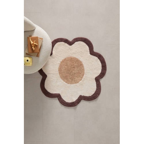 NOUS Kids kindervloerkleed Amelie (Ø110 cm) Beige Meerkleurig afbeelding