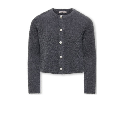 KIDS ONLY GIRL gebreid vest zwart Meisjes Acryl Ronde hals Effen