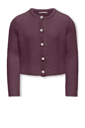 gebreid vest paars