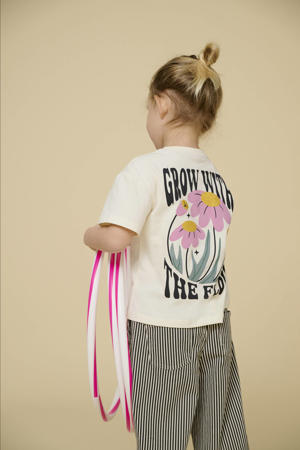 sweater met backprint ecru