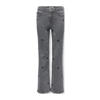 KIDS ONLY GIRL wide leg jeans met hartjes grey denim