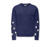 KIDS ONLY GIRL sweater met hartjes donkerblauw