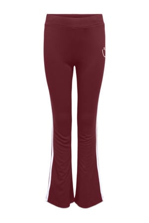 flared broek donkerrood
