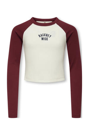 longsleeve donkerrood