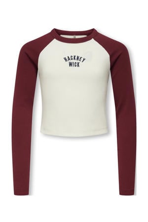 longsleeve donkerrood