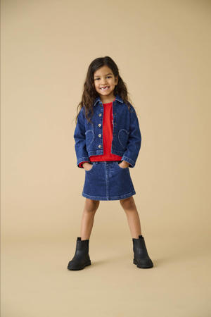 denim spijkerrok dark blue denim