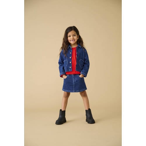 KIDS ONLY MINI denim spijkerrok dark blue denim Blauw Meisjes Stretchdenim