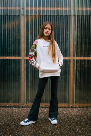 regular flared broek zwart