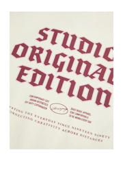thumbnail: Witte jongens JACK & JONES JUNIOR hoodie van sweat materiaal met backprint, lange mouwen en capuchon