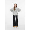 VERO MODA GIRL gebreide trui grijs melange